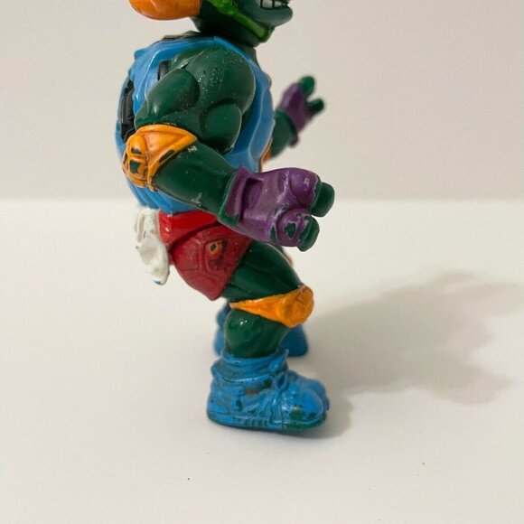 Vintage 1991 Teenage Mutant Ninja Turtle Skateboardin Mike TMNT Action Figure - Picture 14 of 16